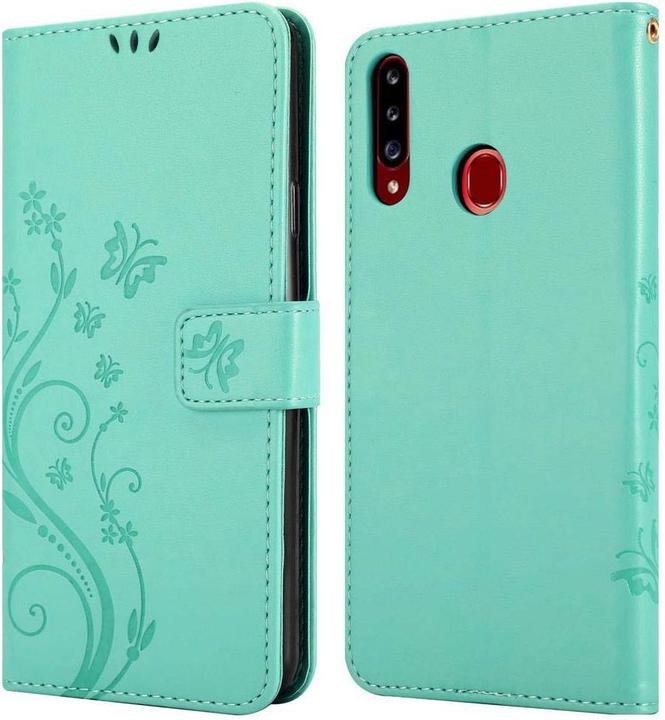 Produktbild Cadorabo Flower Book Cover (Samsung Galaxy A20s)