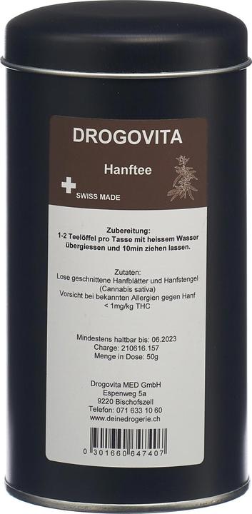 Produktbild Drogovita Hanftee Tees (50 g)
