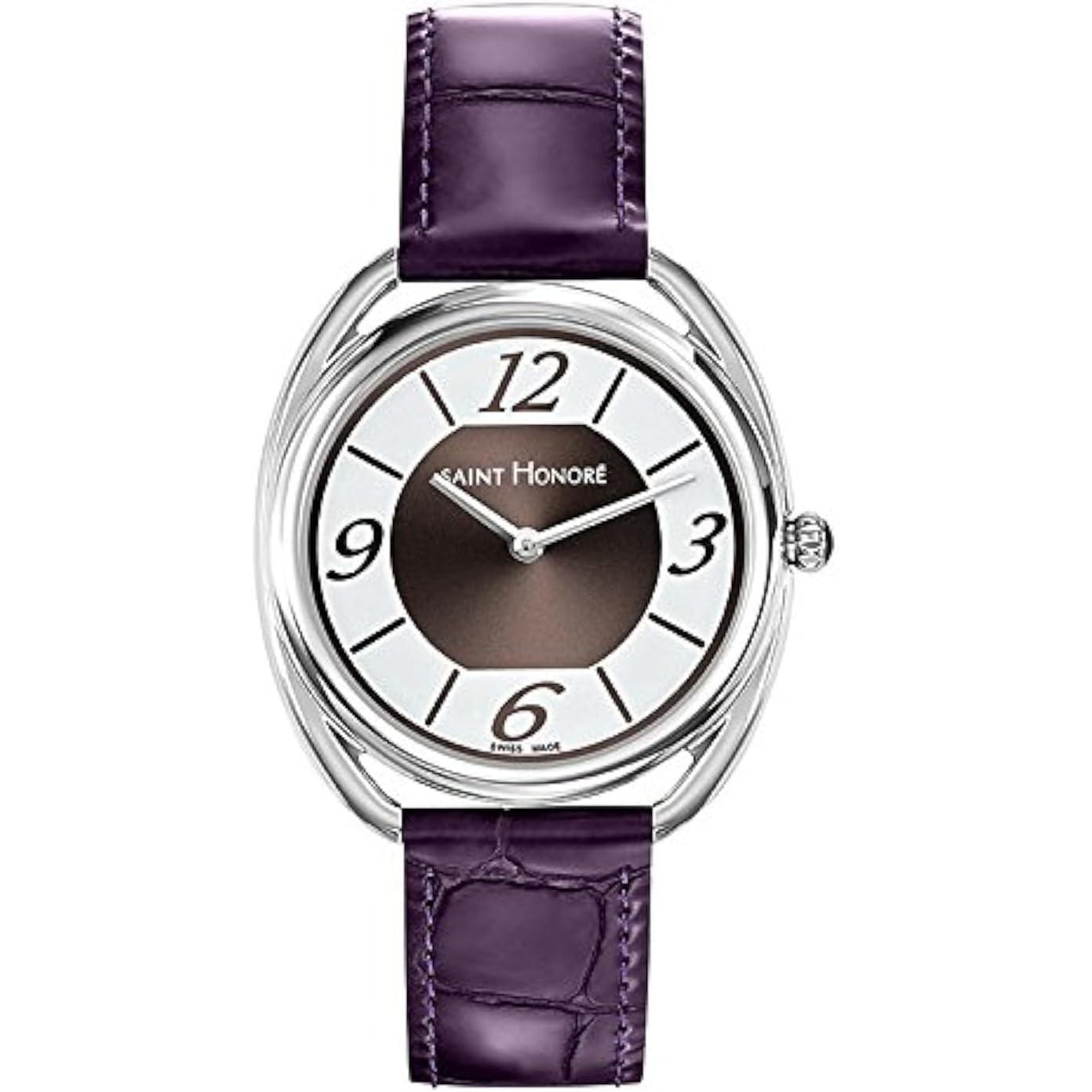 Saint Honore, Orologio da polso, ladies analogue quartz watch with leather bracelet 7210221AGB stainlesssteel strappy, (Orologio da polso analogico)