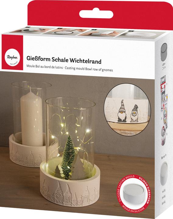 Produktbild Rayher Silikon-Giessform "Schale Wichtelrand"