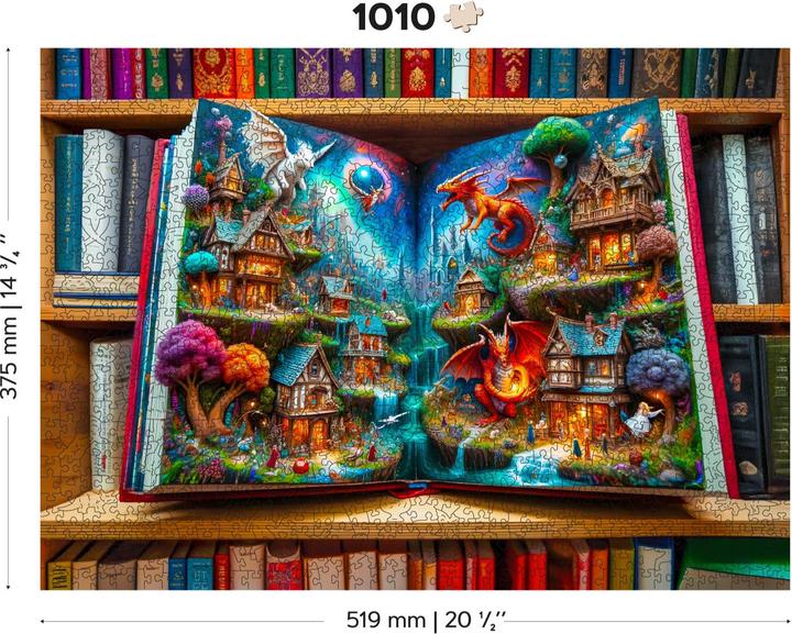 Actual product image WoodenCity WOODEN CITY Wooden Puzzle 1000 Enchanted Tales Jigsaw Puzzle with unique shapes (1000 pieces)