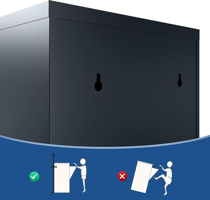 Produktbild Veehaus Mülleimer mit Klappen für Küche (3 x 15 L) (45 l)