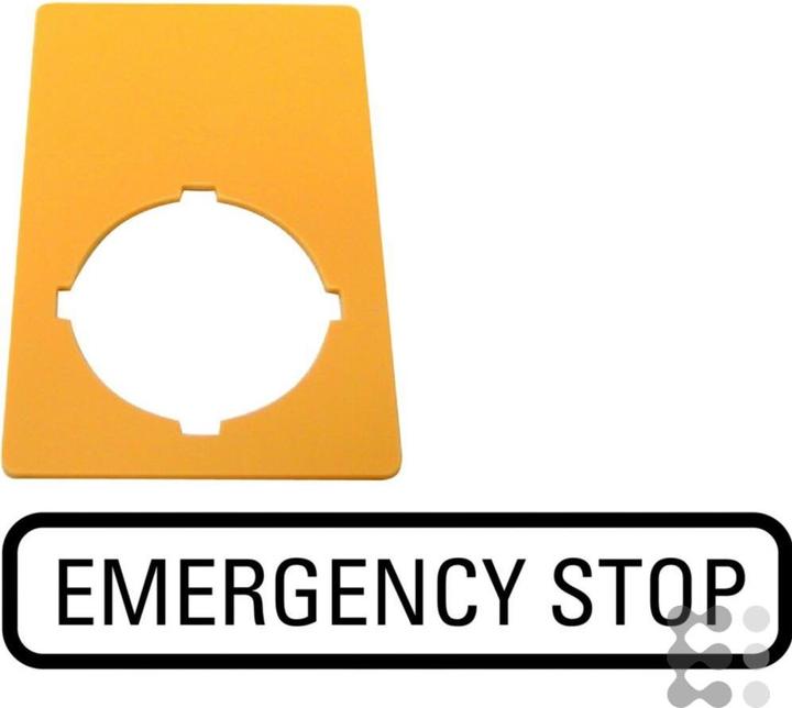 Produktbild Eaton Not-Halt-Schild 33x50mm GB EmergencyStop