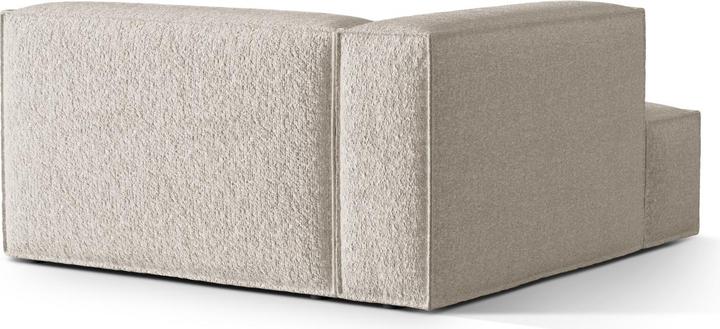 Image du produit Micadoni Chaise longue modulable gauche, "Nuria", 1 Place, Beige, 147x147x72 Fabriqué en Europe (Méridienne)