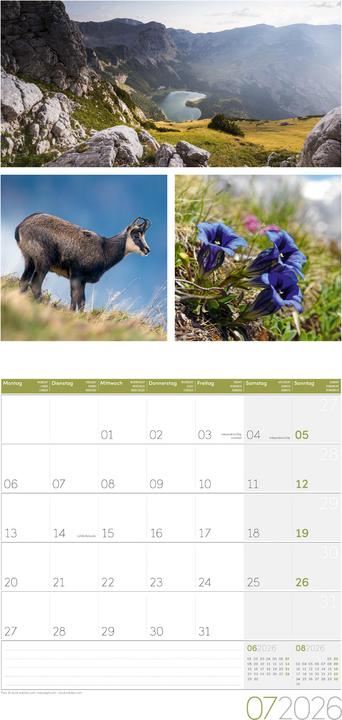 Image du produit Colours of Nature Kalender 2026 - 30x30 (30 x 30 cm, Couverture rigide, Français, Anglais, Italien)