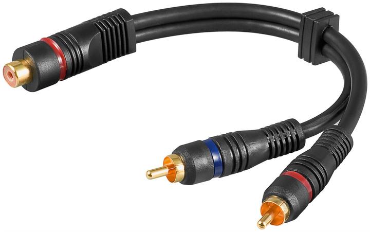 Produktbild Goobay Audio Y-Adapterkabel stereo, OFC (Audio Splitter, Winkeladapter)
