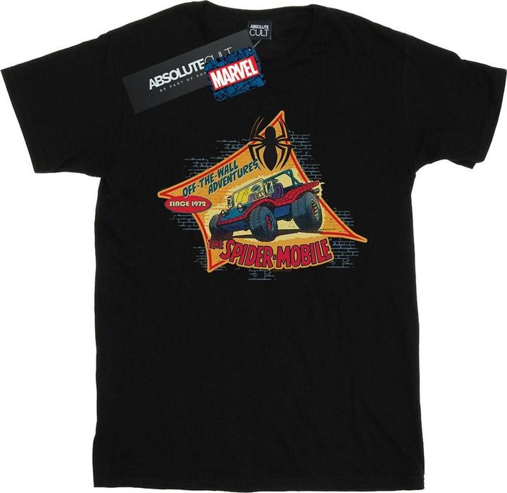 Actual product image Mens Spider-Man The Spider Mobile T-Shirt (XXL)