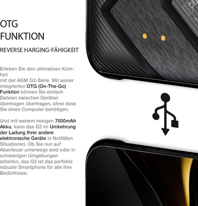 Immagine prodotto AGM G2 Guardian 8+256GB 5G (256 GB, 6.58", Doppia SIM, 5G)