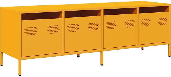 Image du produit vidaXL Armoire TV Table TV Lowboard Meuble TV jaune moutarde Acier (135 x 39 x 43.50 cm)