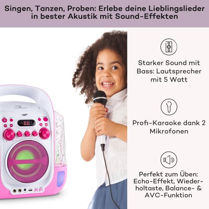 Image du produit Auna Système karaoké, rose