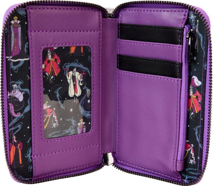 Actual product image Loungefly Disney Villains by wallet Iridescent