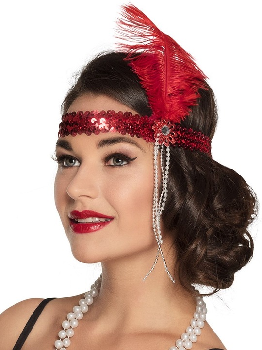 Actual product image GoDan 20er Jahre Pailletten Stirnband mit Feder