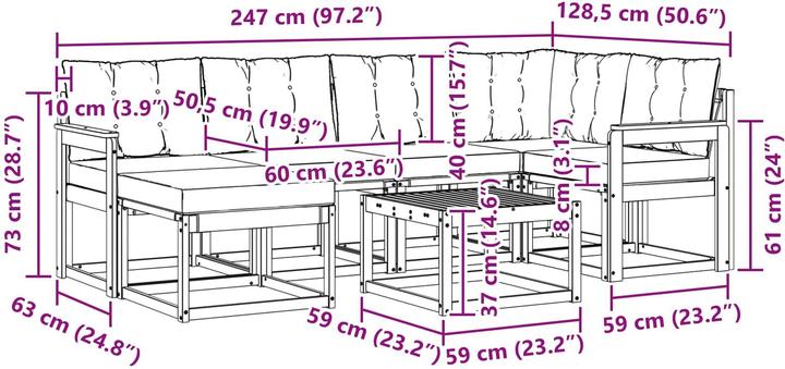Image du produit vidaXL Sofa Set