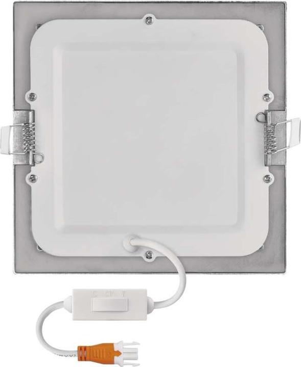 Produktbild Emos LED-Einbauleuchte NEXXO, quadratisch, silber, 12,5W, mit Change CCT (1050 lm)