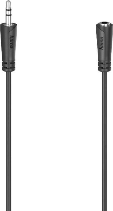 Immagine prodotto Hama Cavo di prolunga audio, spina jack 3,5 mm - accoppiamento, stereo, 5,0 m (5 m, Estensione)