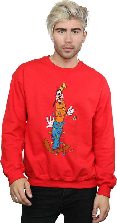 Actual product image Disney Mens Goofy Christmas Lights Sweatshirt (5XL)