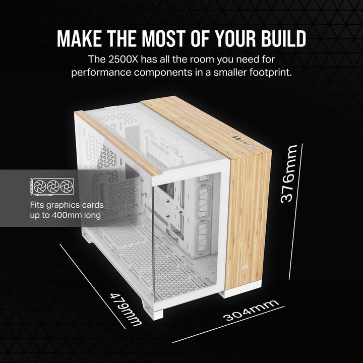 Actual product image Corsair 2500X (mATX)