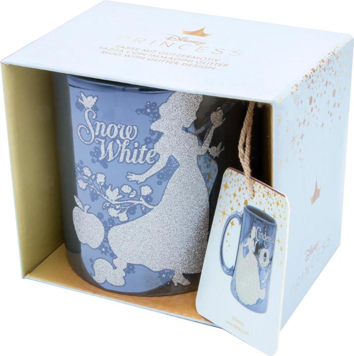 Actual product image Disney Princess Cinderella And Snow White Ceramic Mug With Glitter (320 ml)