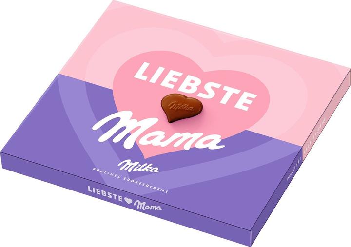 Actual product image Milka Chocolate pieces strawberry (110 g)