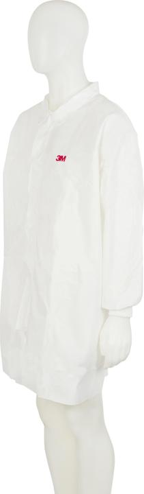 Productafbeelding 3M Wegwerp labjas, PE wit, maat L (L)