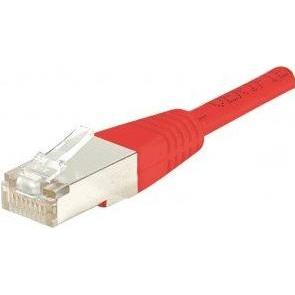 Exertis Connect Patchkabel F/UTP, CAT.5e, rot, 1,5 m Patchkabel mit besonders schmalem Knickschutz (F/UTP, CAT5e, 1.50 m...
