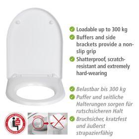 Produktbild Wenko WC-Sitz mit Absenkautomatik Sindia weiss