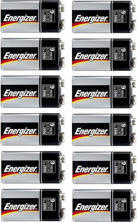 Actual product image Energizer Industrial (12 pcs., 9V Block, 600 mAh)