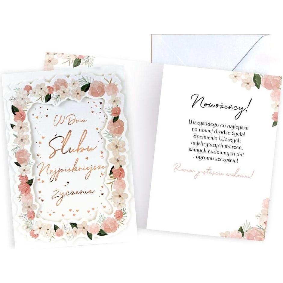 Kukartka, Biglietto di auguri + Carta da lettere, Karte B6 Hochzeit (1 pz.)