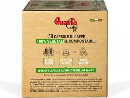 Immagine prodotto Quarta Caffé Capsule Nespresso Espresso (50 capsule) (50 x Porta.)