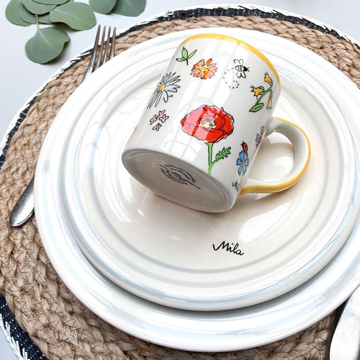 Immagine prodotto Mila Piatti da colazione e da dessert Scandinavo Grigio 4 pezzi (4 x, 22 cm)