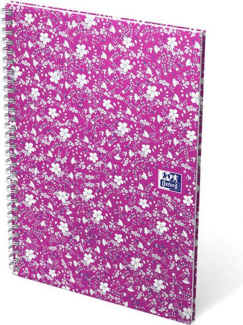 Image du produit Oxford Forme florale (A5, À rayures, Couverture rigide)