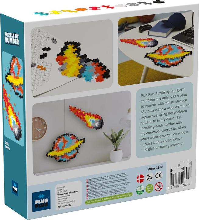 Actual product image Plus-Plus Puzzle By Number Space 500pcs - (3912) (500 pieces)