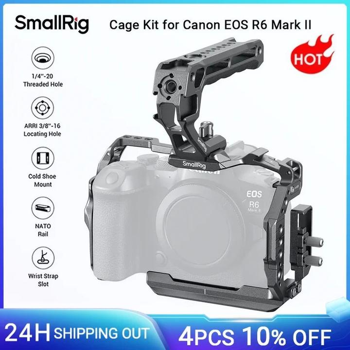 Image du produit SmallRig Cage Kit for Canon EOS R6 Mark II 5197 (Cage, Poignée)