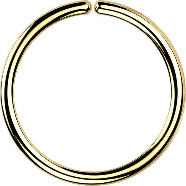 Produktbild Star Piercing Micro Piercing Ring vergoldet (ohne Messing, Titan)