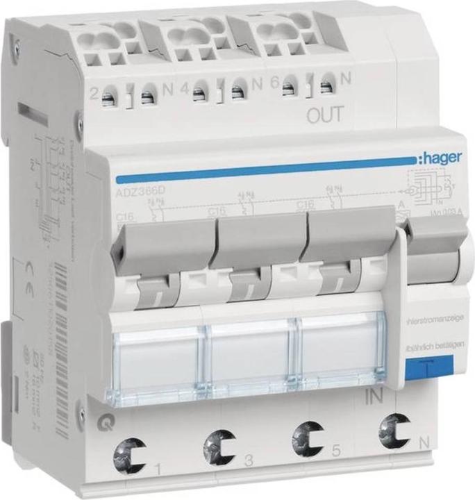Image du produit Hager Interrupteur FI/LS