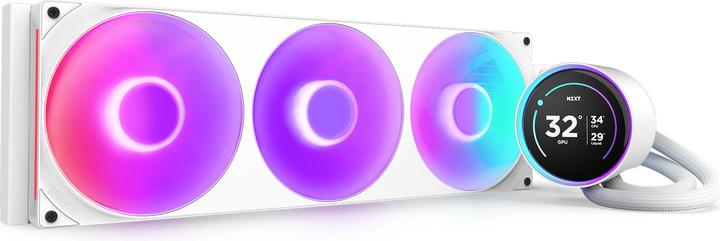 Actual product image NZXT Kraken Elite 420 RGB 420 mm (weiss)