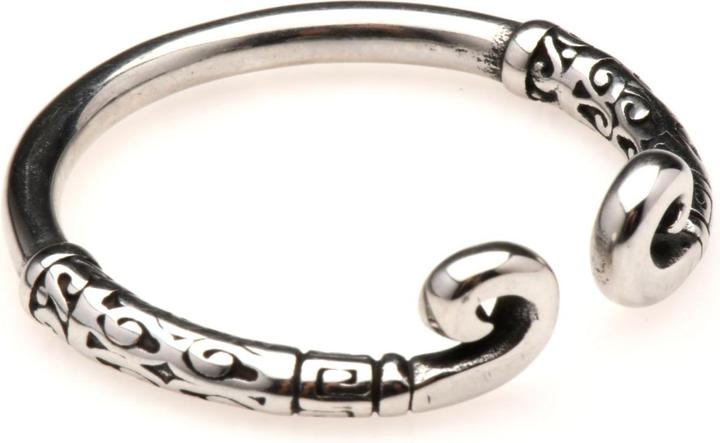 Actual product image Master Series Stainless steel shiny ring (2.40 cm)