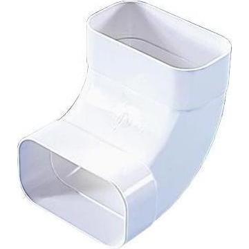 AirTec Rohrbogen 90 Grad senkrecht System 125 Soft, weiss, Zubehör Kochen + Backen