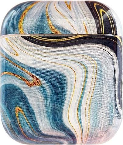 Produktbild JTI Schutzhülle für AirPods - Eisblauer Marmor (Ladecase Hülle)