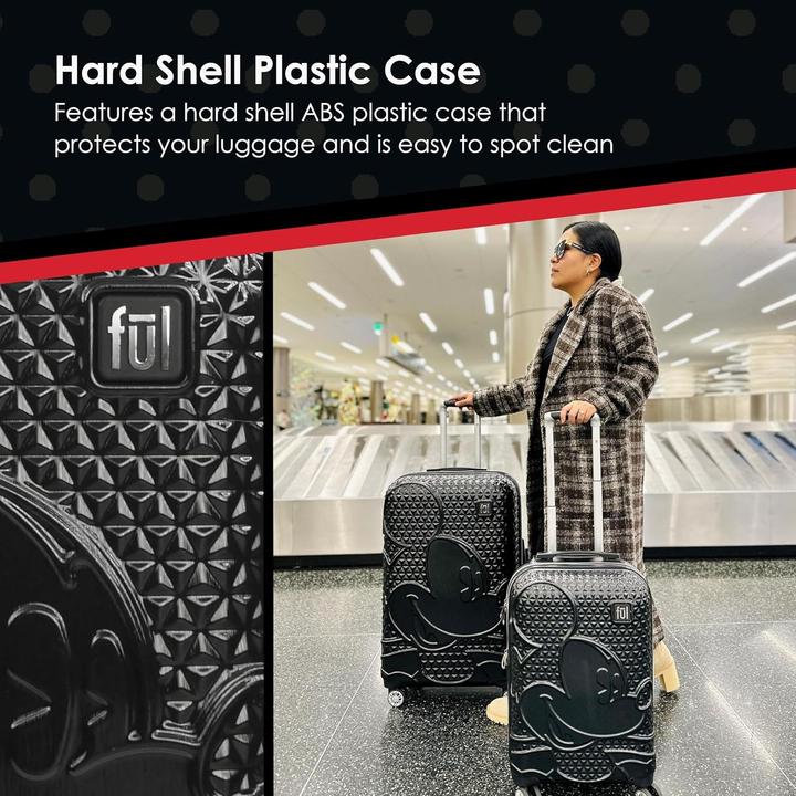 Actual product image Ful Mickey Mouse Textured Hardside Luggage