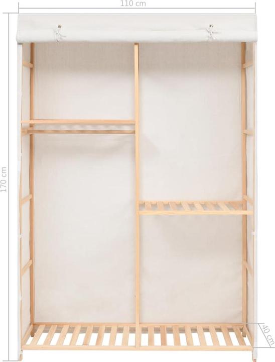 Actual product image vidaXL Schrank (110 x 40 x 170 cm)