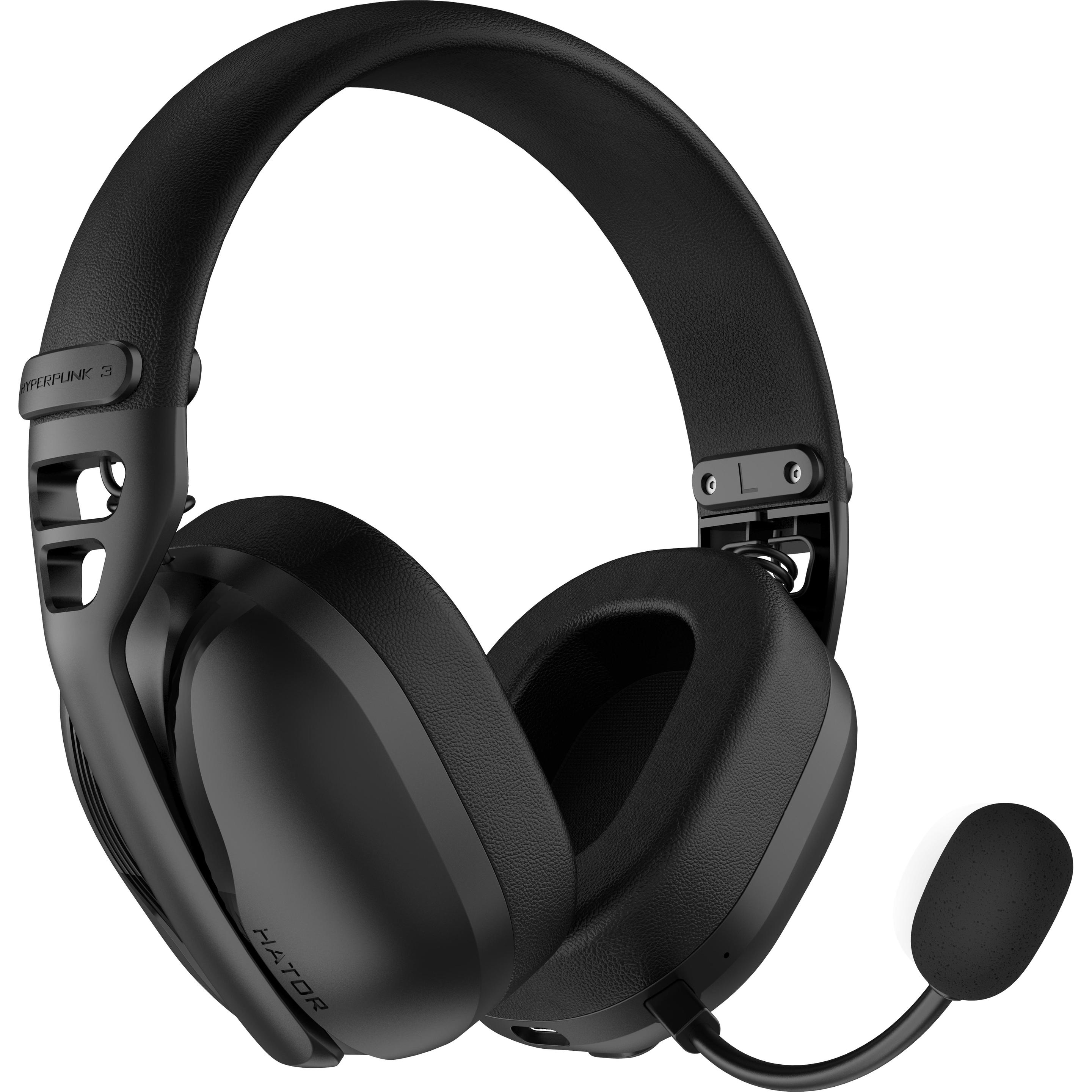 Hator Hyperpunk 3 Wireless (Kabelgebunden), Gaming Headset, Schwarz