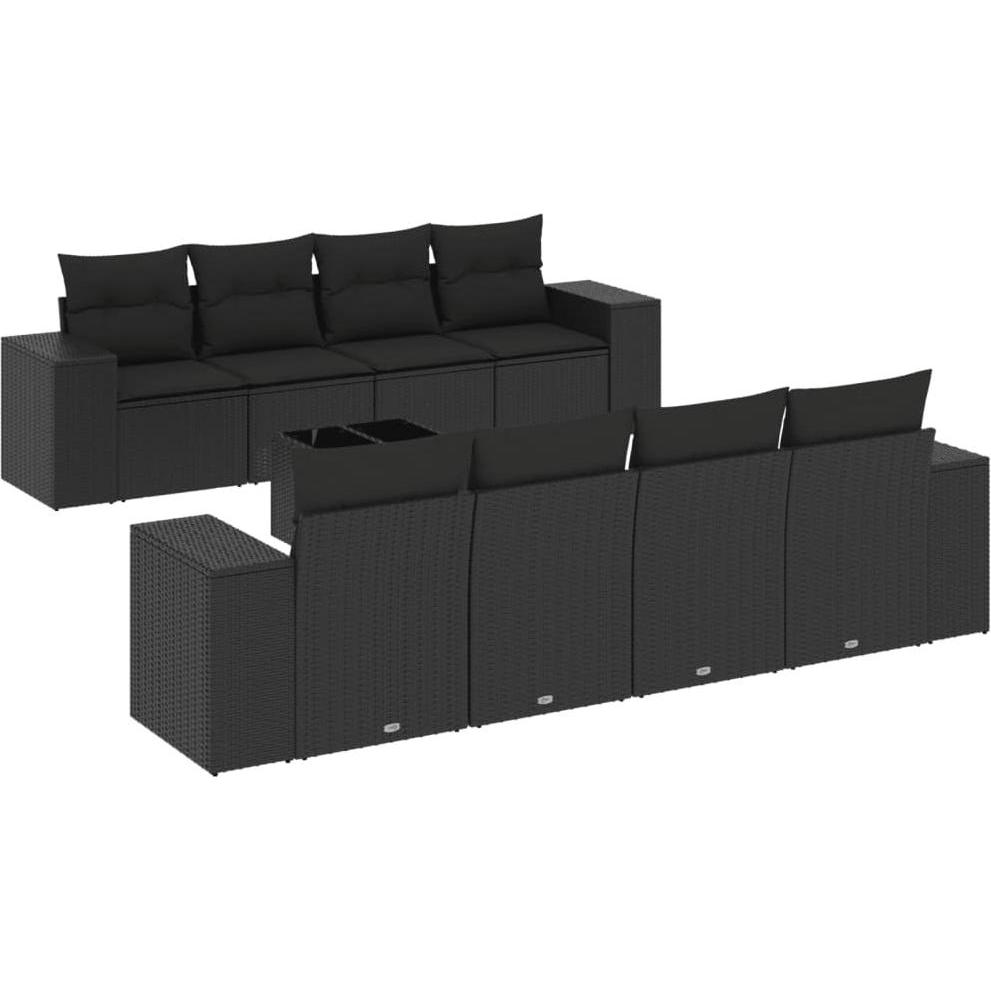 VidaXL, Gartenlounge, 10-tlg. Garten-Lounge-Set mit Kissen