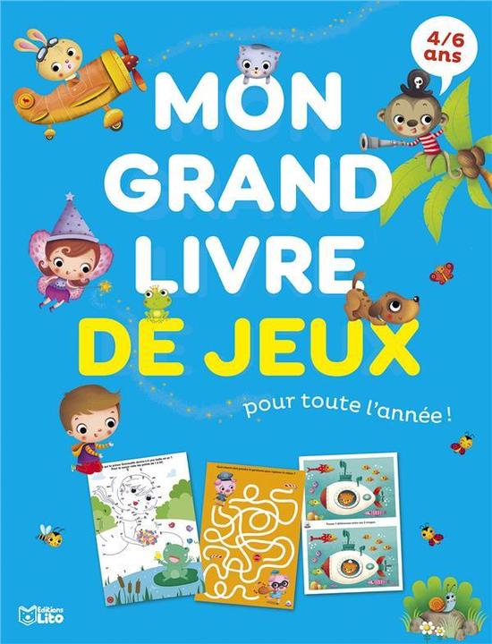 Image du produit Mon grand livre de jeux pour toute l'année! 4-6 ans (Français, Giordano Marzia, Nicolle Isabelle, 2023)