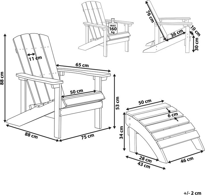 Produktbild Beliani Adirondack