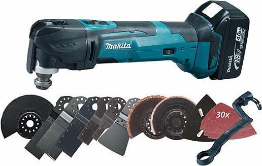 Produktbild Makita DTM51RMJX3 18V Li-Ion Accu multitool set (2x4.0AH accu) + 42 accessoires - Snelwissel