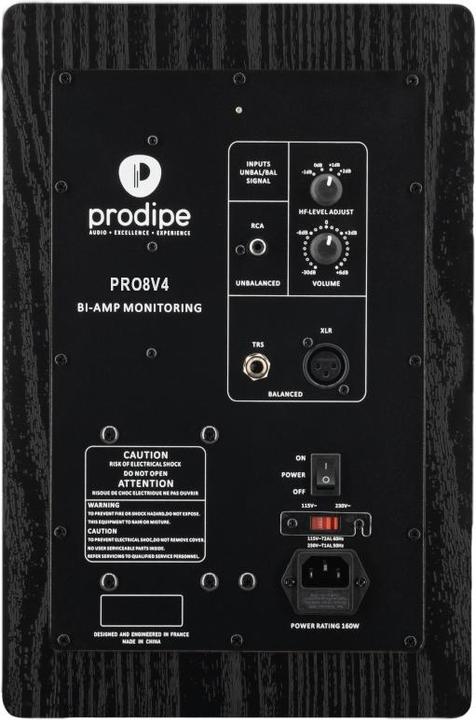 Produktbild Prodipe Studiomonitor Pro8 V4 BW (Aktiv, 1 Stk., 1x 140 W)
