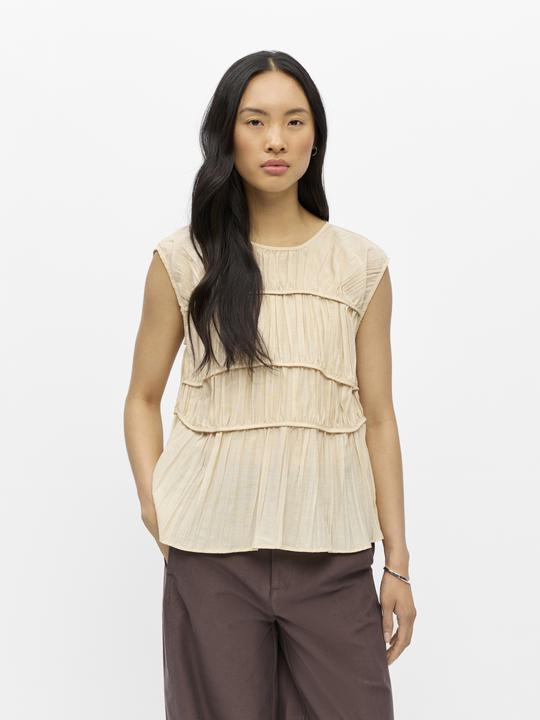 Produktbild Object Geraffte ärmellose Bluse (34)