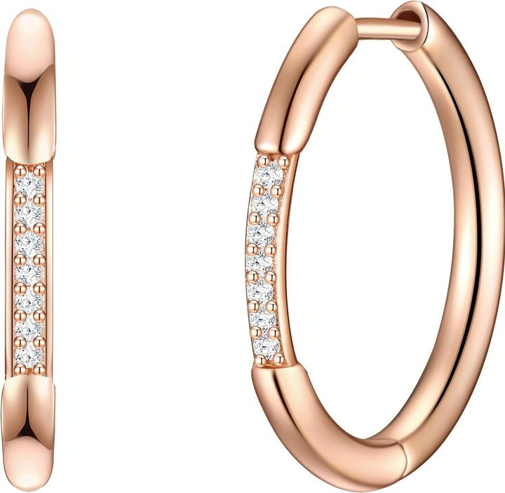 Immagine prodotto Glanzstücke München Donna Argento Cubico Zirconia Oro Rosa - 15764 (Argento 925)