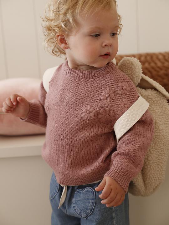 Produktbild Vertbaudet Baby Strickpullover mit Blumenstickerei (74)
